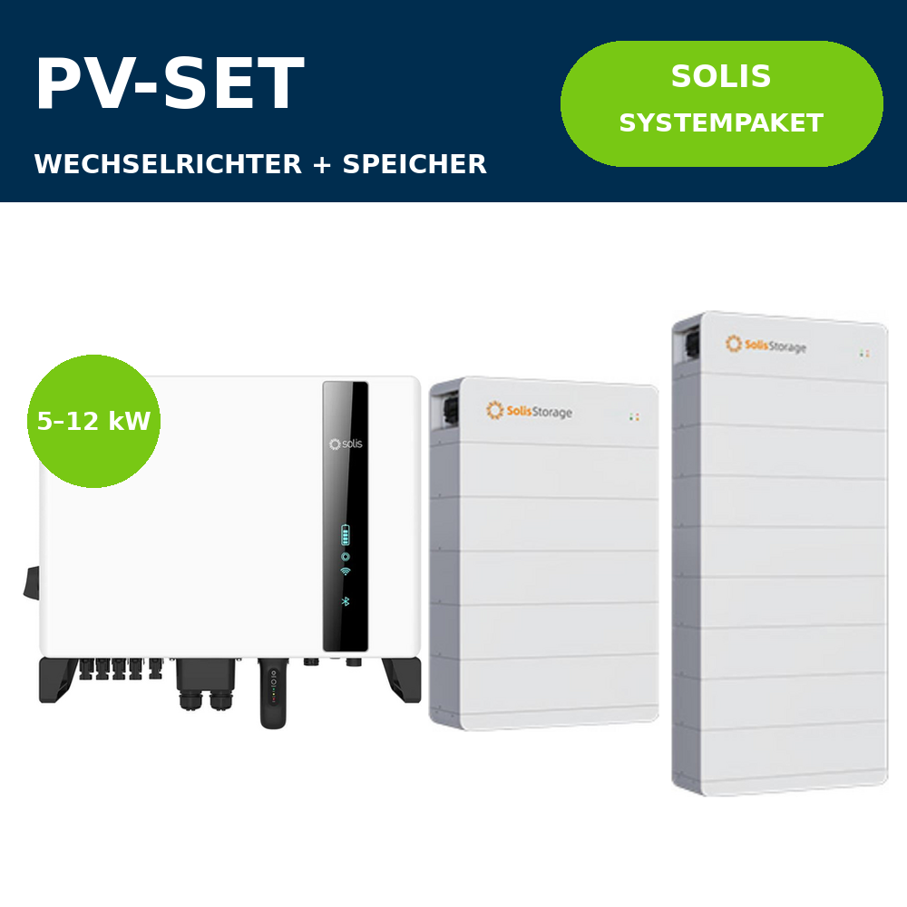 Solis S6 3Ph + FlexHome Hochvolt Systempaket | 5–12 kW