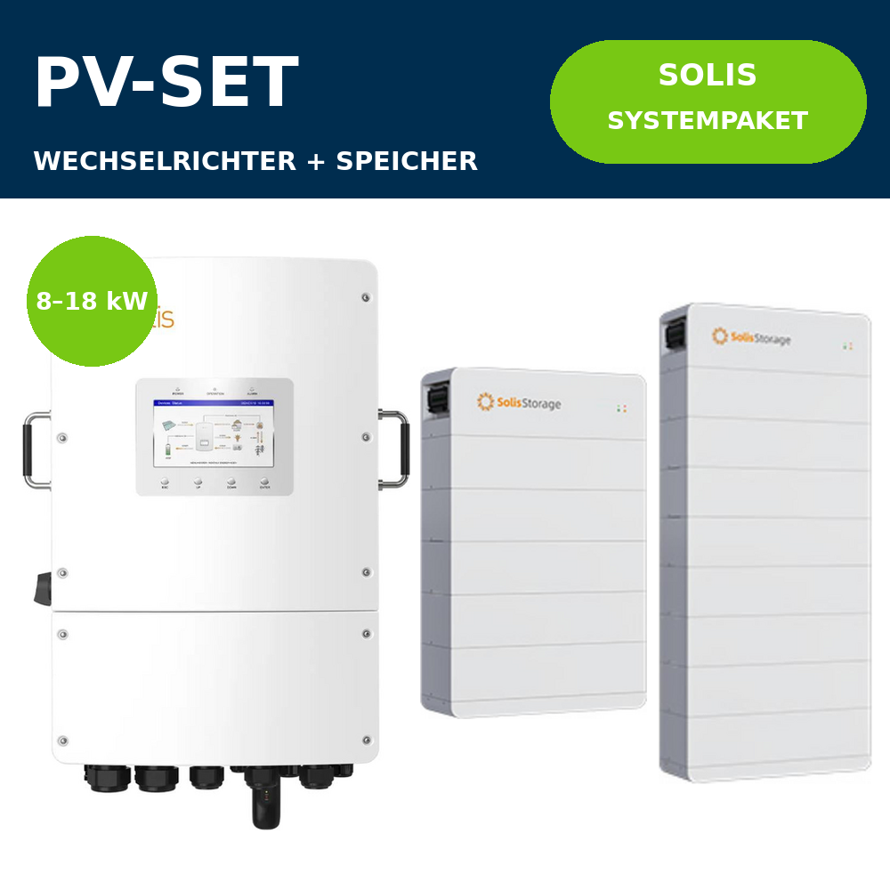 Solis S6 3Ph Niedervolt + FlexHome Systempaket | 8–18 kW