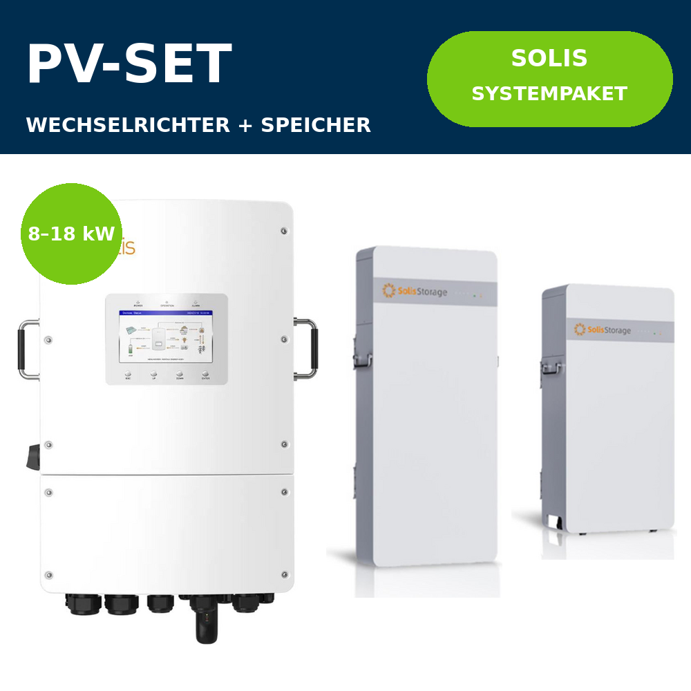 Solis S6 3Ph Niedervolt + IntelliHome Systempaket | 8–18 kW