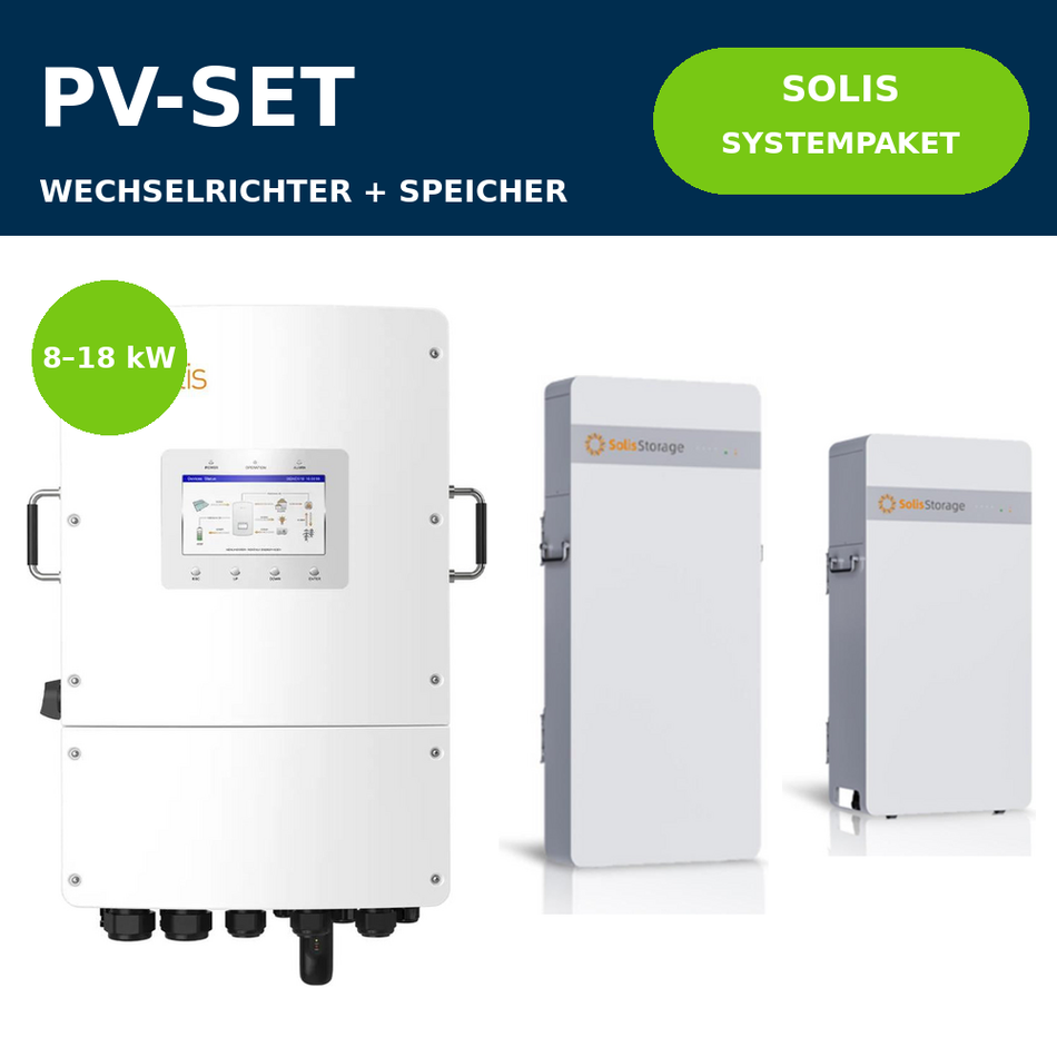 Solis S6 3Ph Niedervolt + IntelliHome Systempaket | 8–18 kW