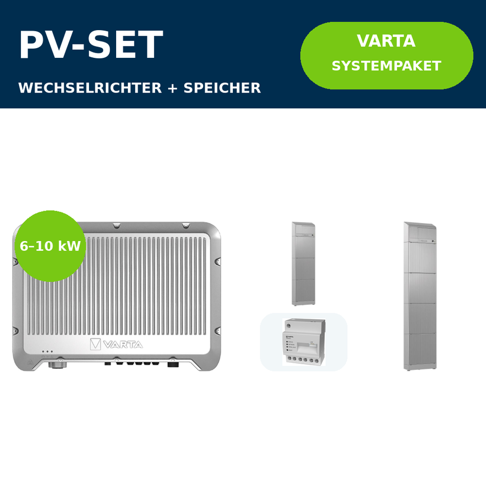 VARTA.hybrid + VARTA.wall BM2 Systempaket | 6–10 kW